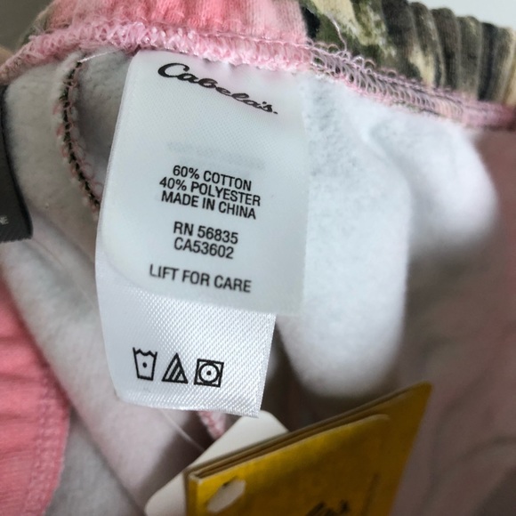 Cabelas 3T zonz pink camo sweatpants girl 0752 - Picture 6 of 10